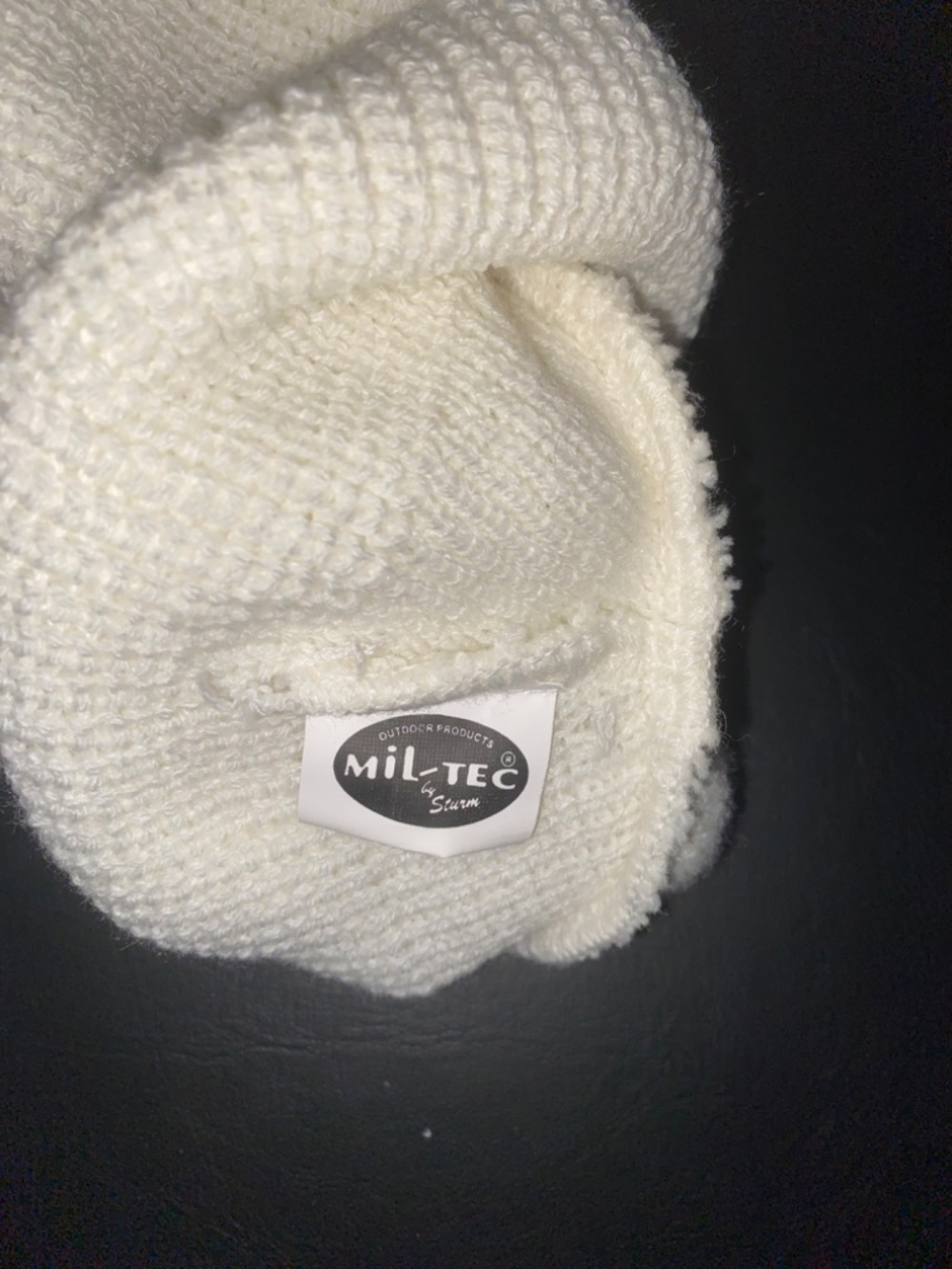 White Ski Mask/ Balaclava Universal Size Canadian Military Surplus Cold Weather - Picture 3 of 4